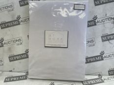 10 X BRAND NEW Responsibly Sourced Easy-Care Plain Dye Fitted Sheet KING SIZE IN WHITE (LOC: 48.1-
