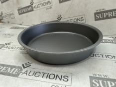 50 X BRAND NEW GREY 23CM ROUND SANDWICH TINS (LOC: 17.16-aa8447)