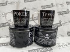 48 X BRAND NEW SAID WITH SENTIMENT LUXURY MUGS IN A TIN (DESIGNS MAY VARY) RRP £15 EACH (LOC: 43.8-