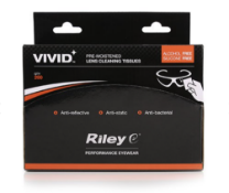 8 x Boxes of Riley VIVID Moist Lens Cleaning Wipes 200 per pack. Convenient for use in the office or