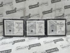2 x Boxes of 24 Brand New Arora Design, Ultimate Gift for Man - Varied Sports Cricket, Football,