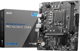 MSI PRO H610M-E DDR4 Motherboard, This MSI motherboard lets you build a powerful PC built around