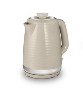 Boxed Tower Saturn Kettle with Quick Boil, 1.7L, 3000W, Latte and Chrome Accents, Add a contemporary