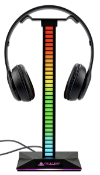 2 x Boxed Gaming Headset Stand - Gaming Headphones Holder RGB PC Desk Gaming Accessories With USB-C,