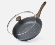 Boxed SENSARTE Nonstick Frying Pan Skillet, Saute Pan with Lid, he non-stick surface coating ensures