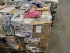PALLET TO CONTAIN A LARGE QUANTITY OF ASSORTED HOMEWARES INCLUDING KETTLES, STRING LIGHT SETS,