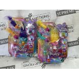 4 x Boxes of 5 Brand New Trolls 3 Band Together - Hair Pops Doll assorted, The DreamWorks Trolls