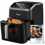 Midea Air Fryer 4L, Oil-Free Airfryer 1500W, 8 Pre-Programmed Cooking Modes, mad40f8apk, 35-200°C,