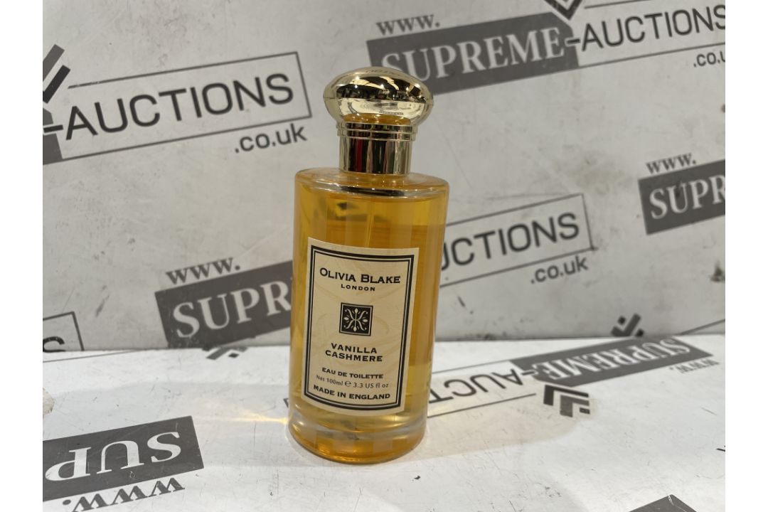 8 X BRAND NEW OLIVIA BLAKE 100ML VANILLA CASHMERE EDT RRP £52 EACH (51391) (LOC: 12.1-AA5565)