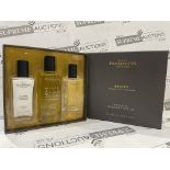 5 X BRAND NEW PECSKNIFFS ENGLAND 3 PIECE ACTIVE MANDARIN, ZEST, CEDARWOODS INDULGENT FRAGRANCE