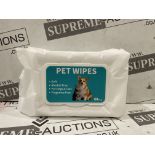 60 X BRAND NEW PACKS OF 80 PREMIUM PET WIPES. SOFT, ALCOHOL FREE, FOR DOGS AND CATS, FRAGRANCE