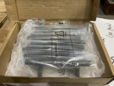 15 X BRAND NEW PACKS OF 10 EURO BAR CABINET HANDLES 5.38 INCHES FLAT BLACK (LOC: 18.6-AA232)