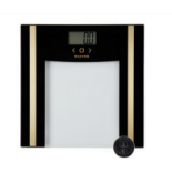 Box to contain 4 x Brand New Salter Glass Analyser Bathroom Scale, in Black & Gold, The Electronic