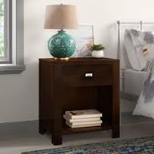 BRAND NEW DelaRosa 58.42cm W Solid Wood Bedside Table. RRP £229.99. (RV2681) Where would you stash