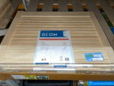 3 X BRAND NEW GEOM 457X610 PINE CLOSED LOUVRE DOOR (LOC: R9.2-B1052 - 1P)