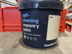BRAND NEW 5L SELF CLEANING MASONARY PAINT, VAIL (LOC: R34.4-B888 - 1P)