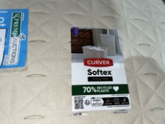 3 X CURVER SOFTEX 56L WASHING BASKET HAMPER WITH LID, CHALK WHITE (LOC: R9.3-B1076 - 1P)