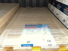 1 X BRAND NEW GEOM PINE CLOSED LOUVRE DOOR, 762X457MM (LOC: R9.1-B1035 - 1P)