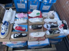 Pallet to contain 420 x Pairs of Canvas Style Trainers, Sizes, Colours and Styles may vary (LOC: