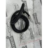 Box to contain 100 x Brand New Hookah Hose, for Shisha pipes. Large Hookah hose in black. 63 x 30