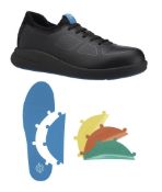 4 X BRAND NEW PAIRS OF WearerTech Transform Safety Toe Trainer Black with Modular Insole SIZE 6