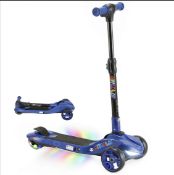 Boxed AIYAPLAY Electric Scooter for Kids, 3 Wheel Foldable Kids Scooter for Age 6-10 with 4 Levels