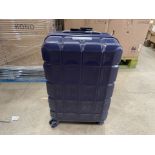 2 X BRAND NEW KONO PREMIUM BLUE 24 INCH LUGGAGE BACK WITH CODED LOCK SECURITY RRP £149 EACH (LOC:
