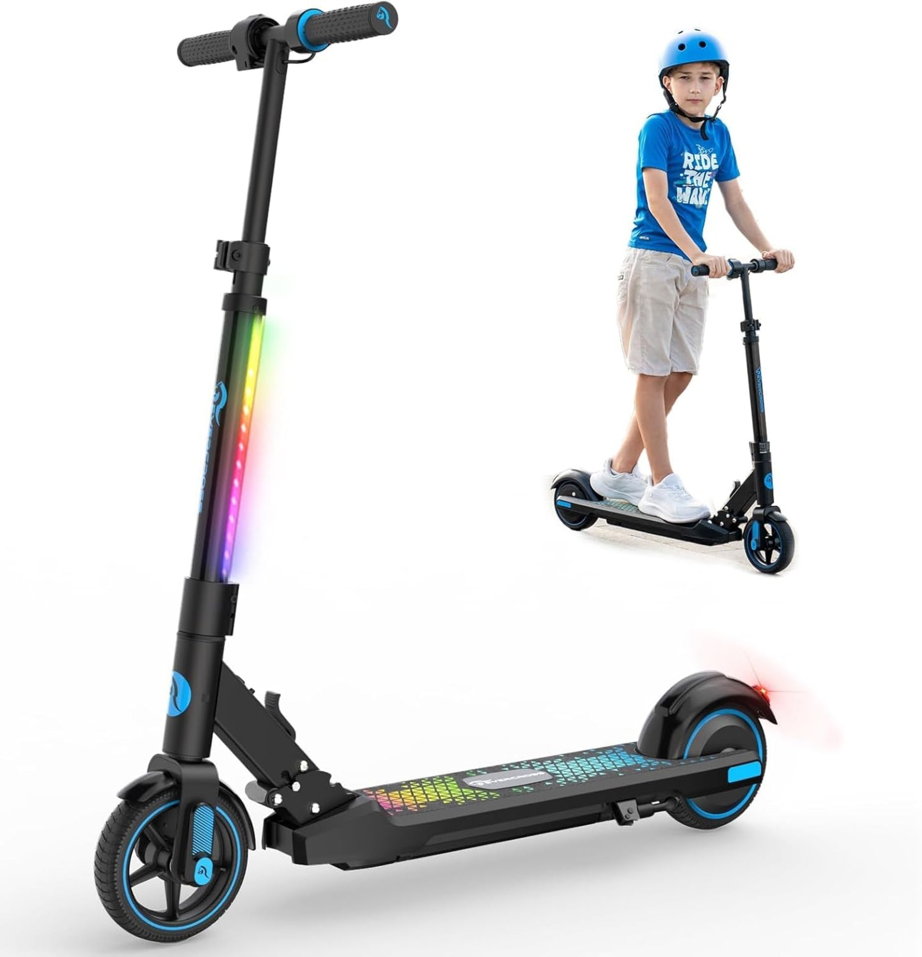 BOXED EVERCROSS EV06C Electric Scooter, 6.5'' Foldable Electric Scooters for Kids Ages 6-12, Up to
