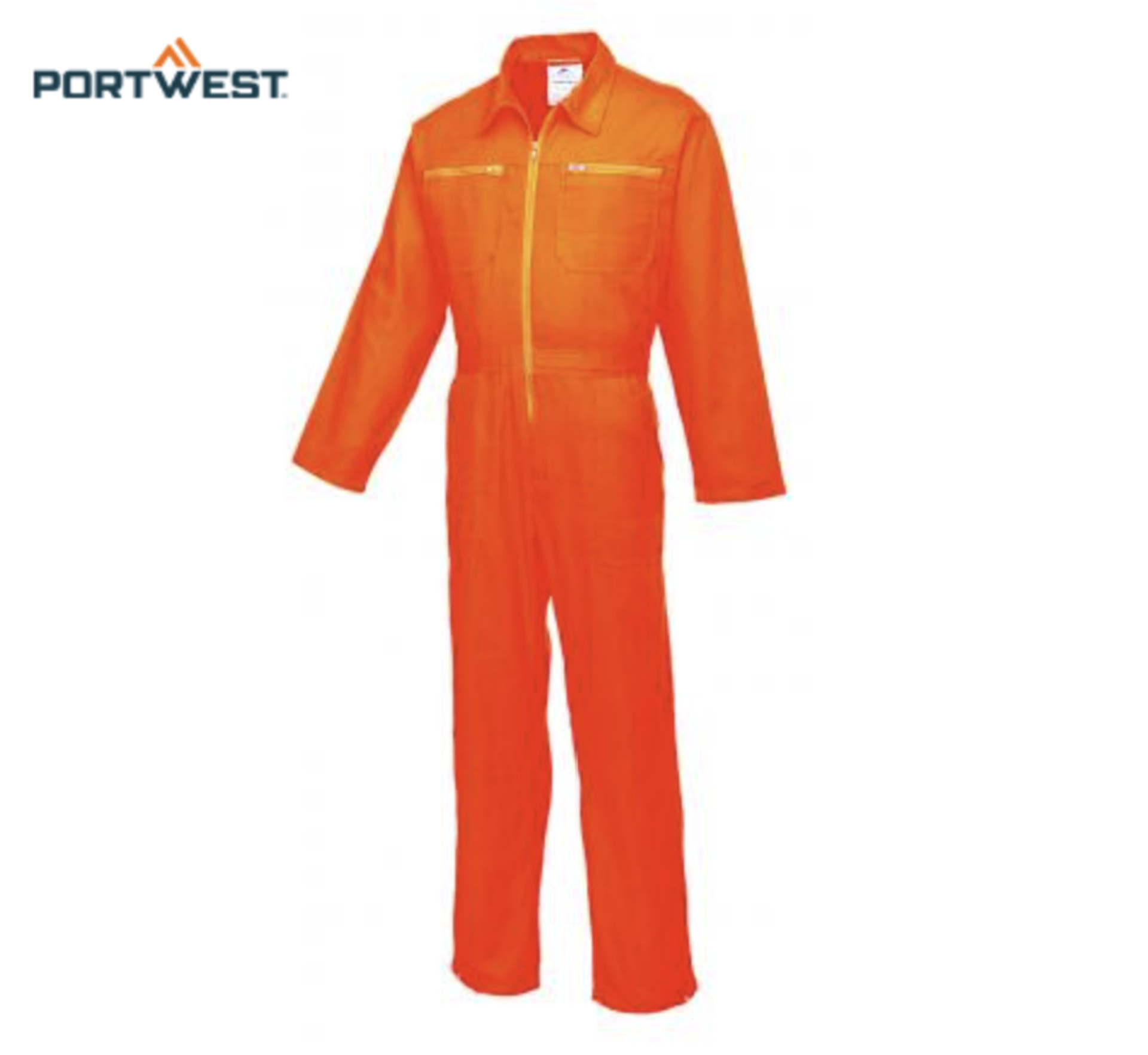4 x Brand New PORTWEST C811ORRXXL - Cotton orange boilersuit, This smart boilersuit offers the