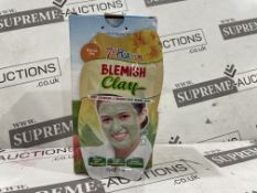 192 X BRAND NEW 7TH HEAVEN 15G BLEMISH CLAY FACE MASKS (LOC: 42.7-AA4538)