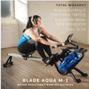 BRAND NEW Blade Aqua Metal Water Rower RRP £799. The Blade Aqua M-1 delivers a realistic rowing