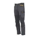 Site Allman Multi-Pocket Stretch Work Trousers Grey / Black 34" W 32" L (LOC: SR3.3.2-AJ382)