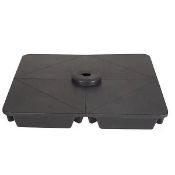 Bundle of x4 GoodHome Lingga Parasol base up to 64kg- Black - 4 piece (LOC: SR3(1.8)-AE578)