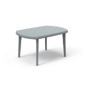 Keter Cuba Plastic Grey Curved Dining table (LOC: SR3(3.2)-AE695)