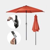 Boxed Burnt Orange 2.7m Steel Garden Parasol (LOC: SR5(1.1)-VN226)