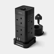 Boxed Tower Extension Lead with USB, Power Surge Protection 2M Cable (LOC: SR5(4.2)-VN236)