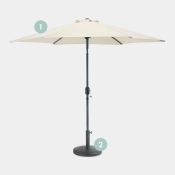 Boxed 2.7m Steel Garden Parasol (LOC: SR5.4.2-VN261)