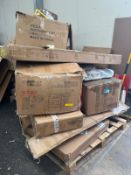 Large pallet to contain incomplete parts of beds, wardrobes, bedsides, coffee tables and more (