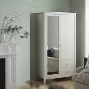 Boxed Oakham Double Wardrobe, Shaded White RRP £399.99. Streamlined and elegant, our Oakham double