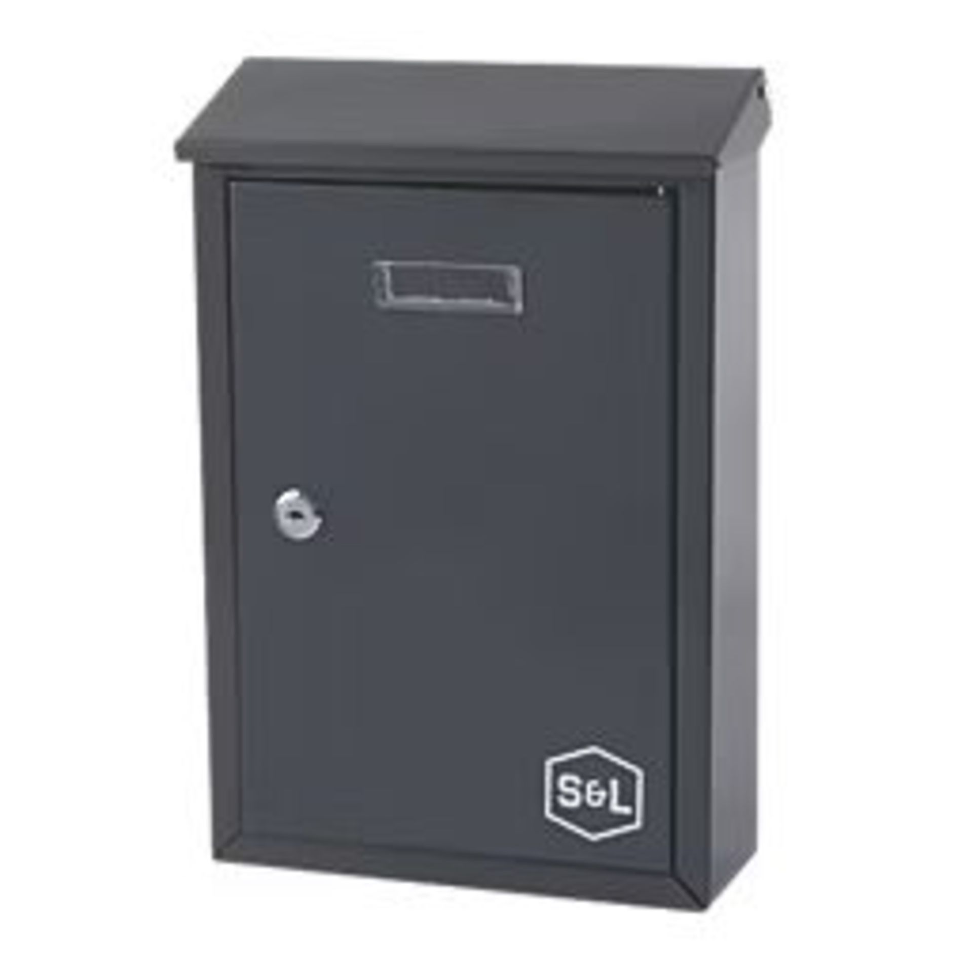 Smith & Locke Compact Post Box Grey Gloss (LOC: SR2.4.7-AJ714)