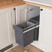 Essentials Vigote Pull-Out Bin Anthracite 26Ltr (LOC: SR2.4.2-AF14)