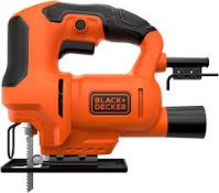 BLACK+DECKER 400W Single Speed Jigsaw, BES602-GB (LOC: SR3.5.5-AG580)