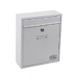 Smith & Locke Compact Post Box White Powder-Coated (LOC: SR2.4.7-AJ721)