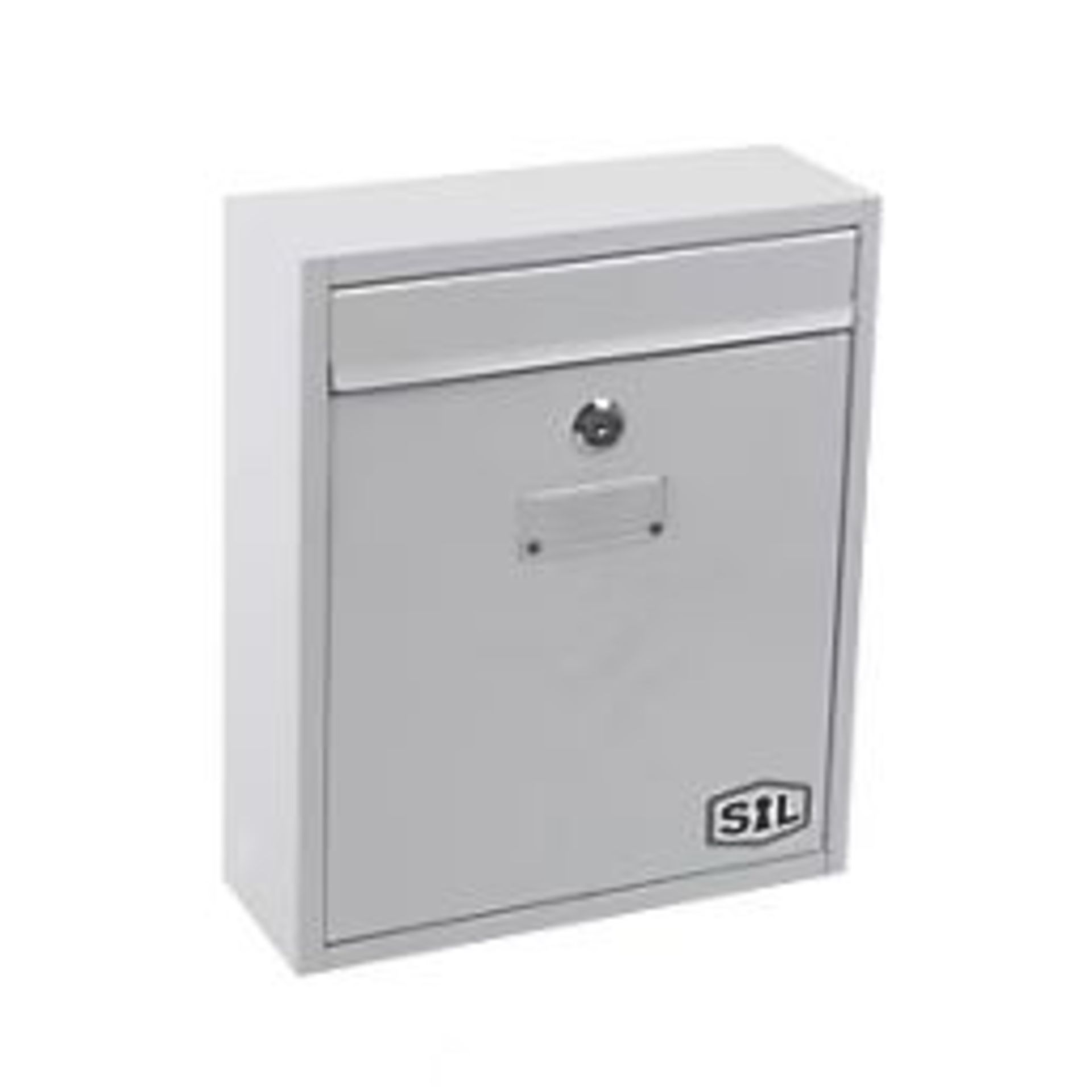 Smith & Locke Compact Post Box White Powder-Coated (LOC: SR2.4.7-AJ721)
