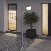 GoodHome Jarrow Stainless steel Mains-powered 1 lamp Outdoor Post lantern (H)2274mm (LOC: SR2.2.9-