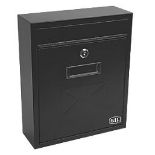 Smith & Locke Compact Post Box Black Powder-Coated (LOC: SR2.4.7-AJ715)