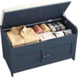 Boxed HOME BI Shoe Bench, Storage Bench with Padded Seat Cushion, Shoe Cabinet for for Entry,