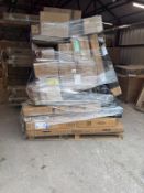 Large pallet to contain parts from bed frame, wardrobes, kid toys, garden furniture and more. (