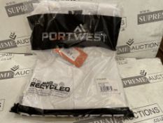 48 X BRAND NEW PORTWEST WHITE MENS FOOD COATS SIZE XXL (LOC: 47.2-AA6533)