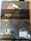 16X PORTWEST B192 WOMENS COTTON T-SHIRT IN NAVY, SIZE MEDIUM, IS DESIGNED FOR COMFORT AND